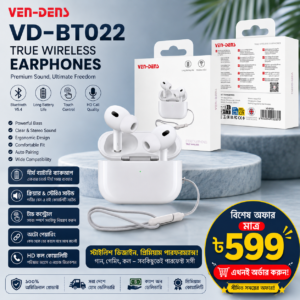 VEN-DENS VD-BT022 True Wireless Earphones